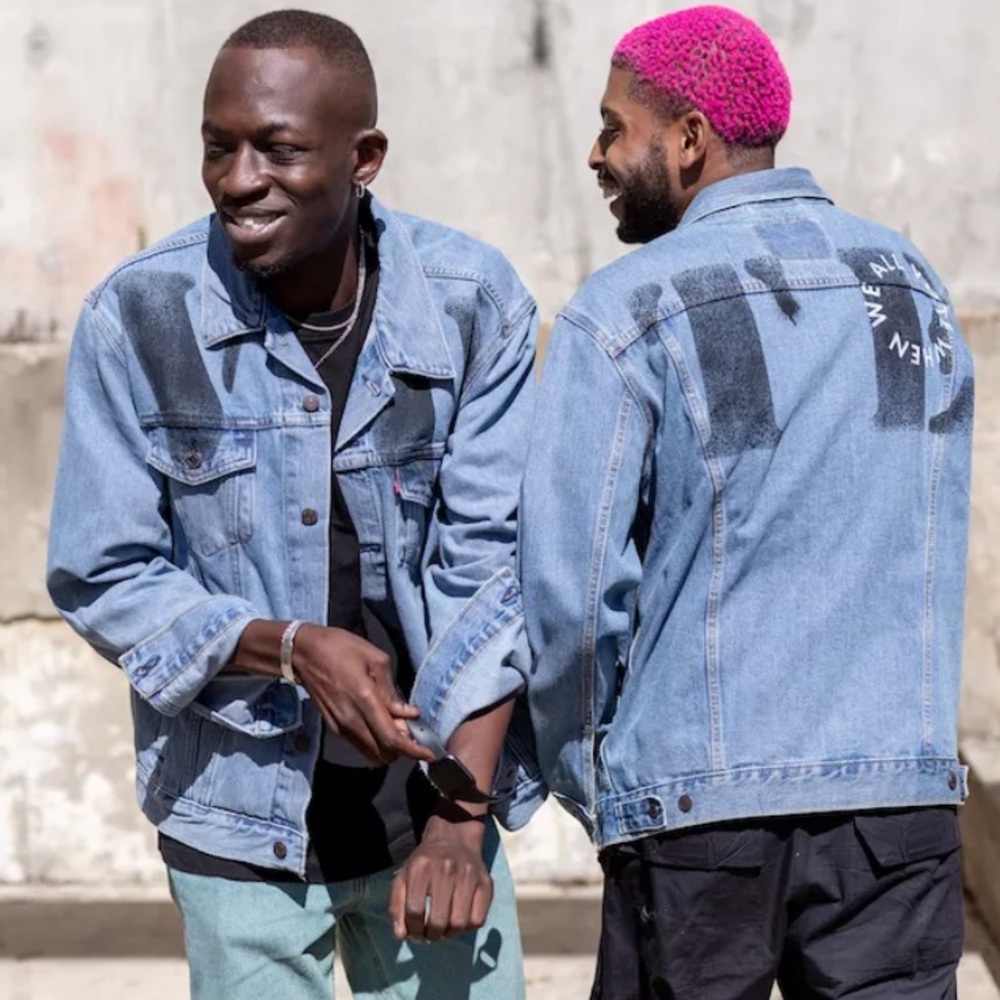 NWT LEVI'S Denim Trucker Jacket Vintage Fit VOTE Sz XXL - Picture 2 of 6